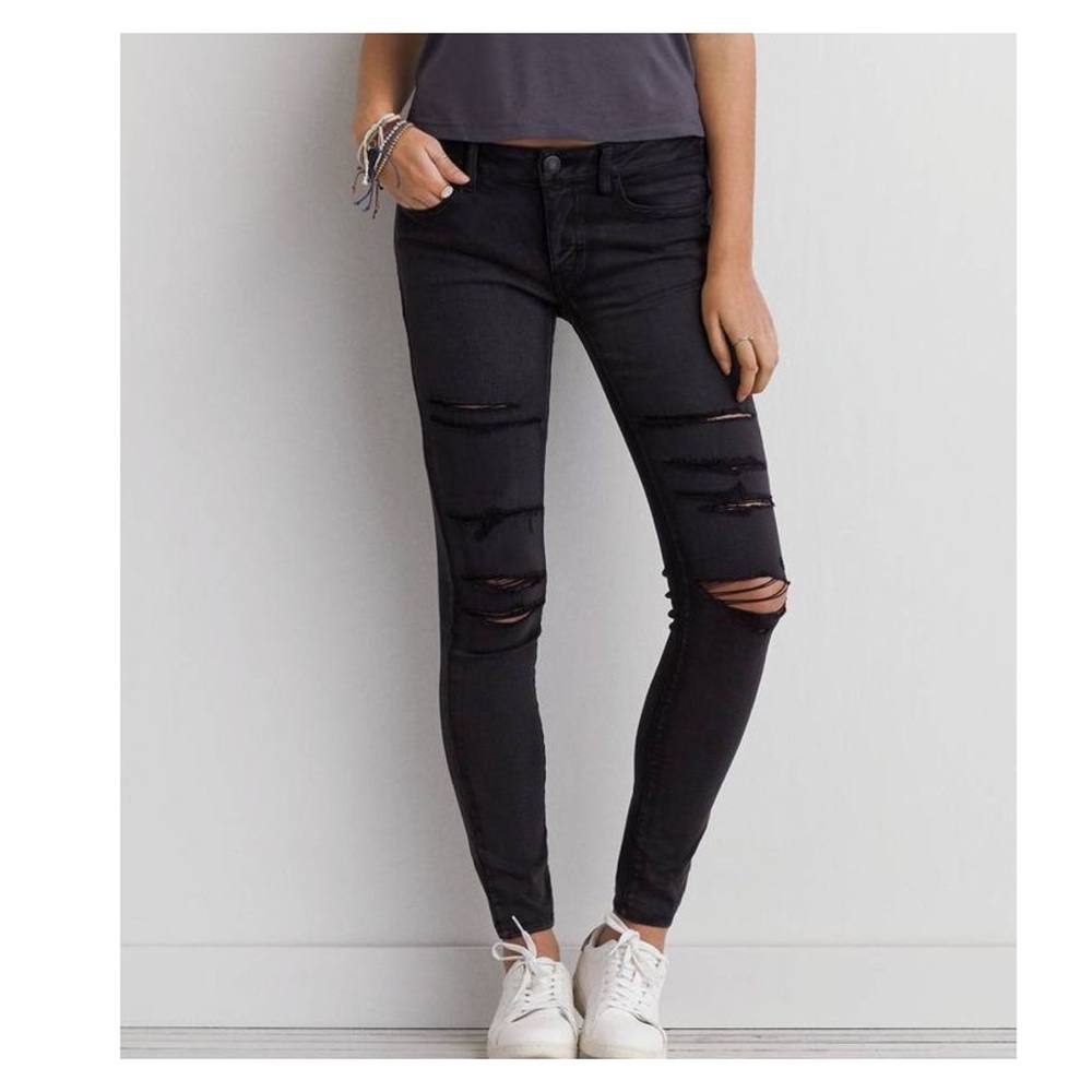 AEO Black Skinny Jeans